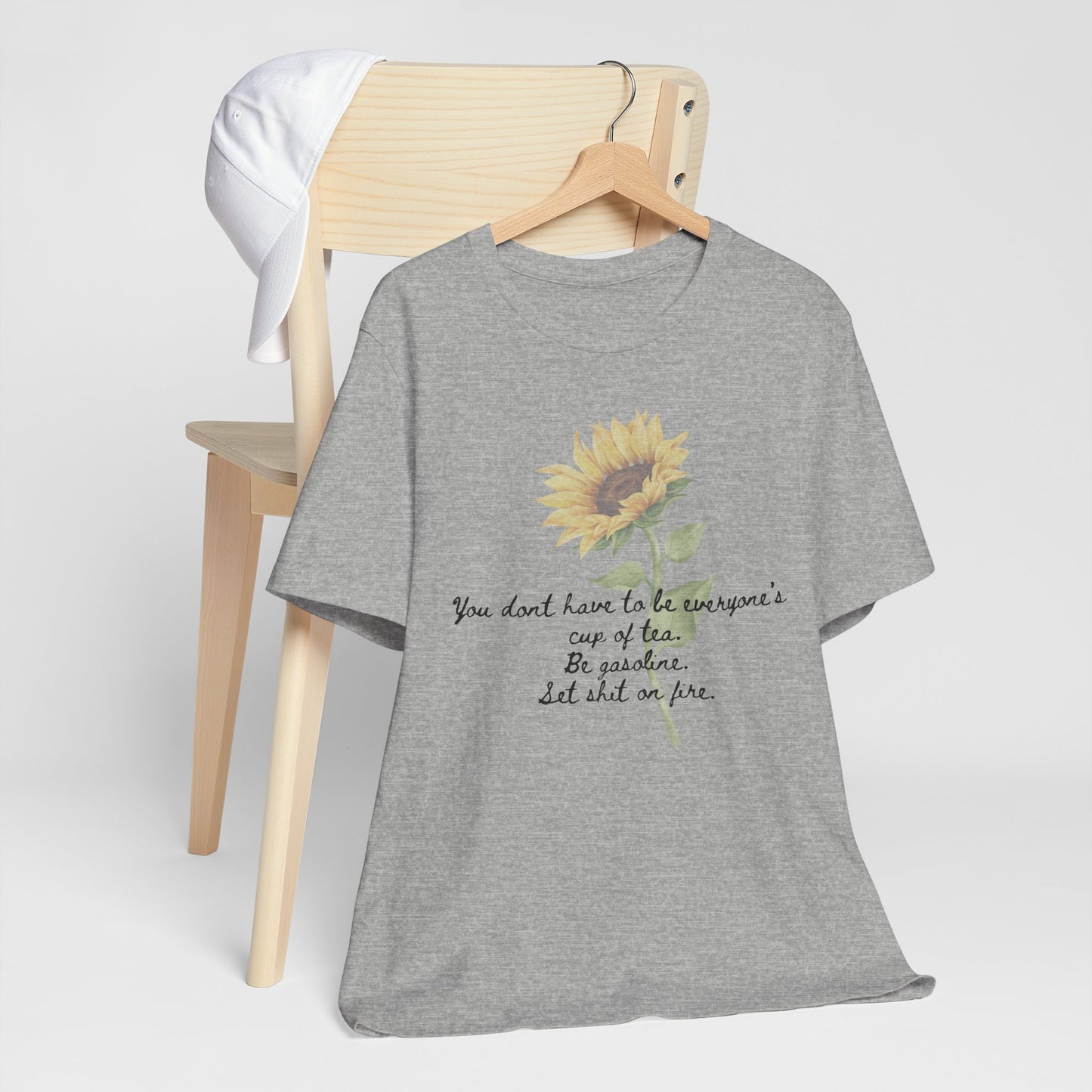 Sunflower Quote Tee - Stylish Unisex T-Shirt, Inspirational Gift, Nature Lover's Casual Wear, Summer Vibes, Perfect for Birthdays
