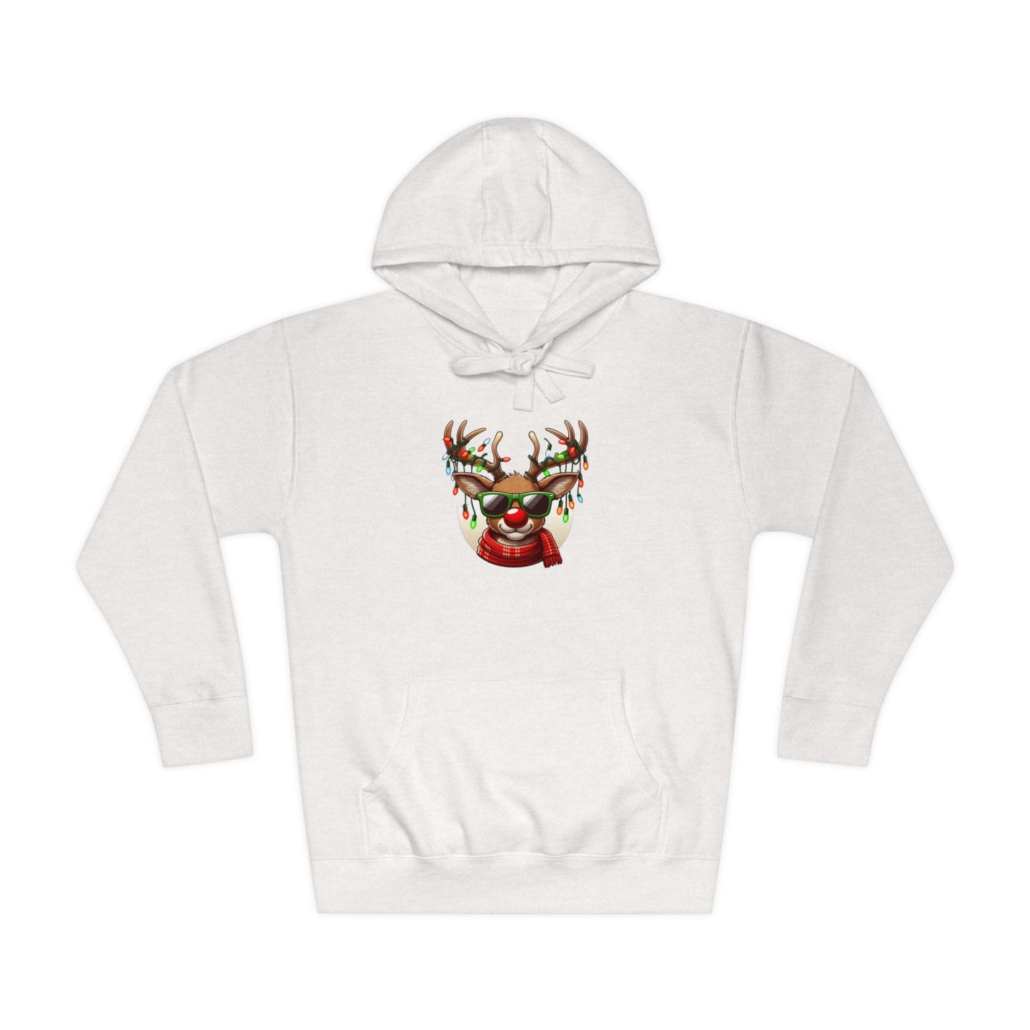 Christmas Reindeer Unisex Fleece Hoodie