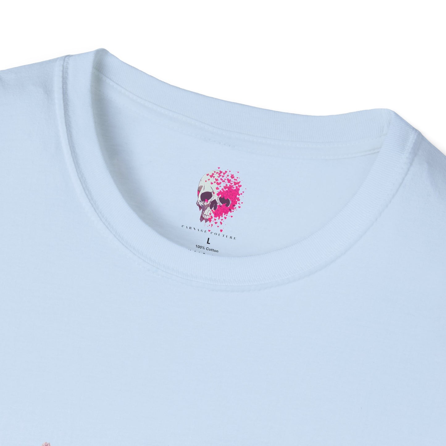 Floral Heart Unisex T-Shirt | Softstyle Tee for Floral Lovers | Perfect Gift for Birthdays, Anniversaries, or Casual Wear