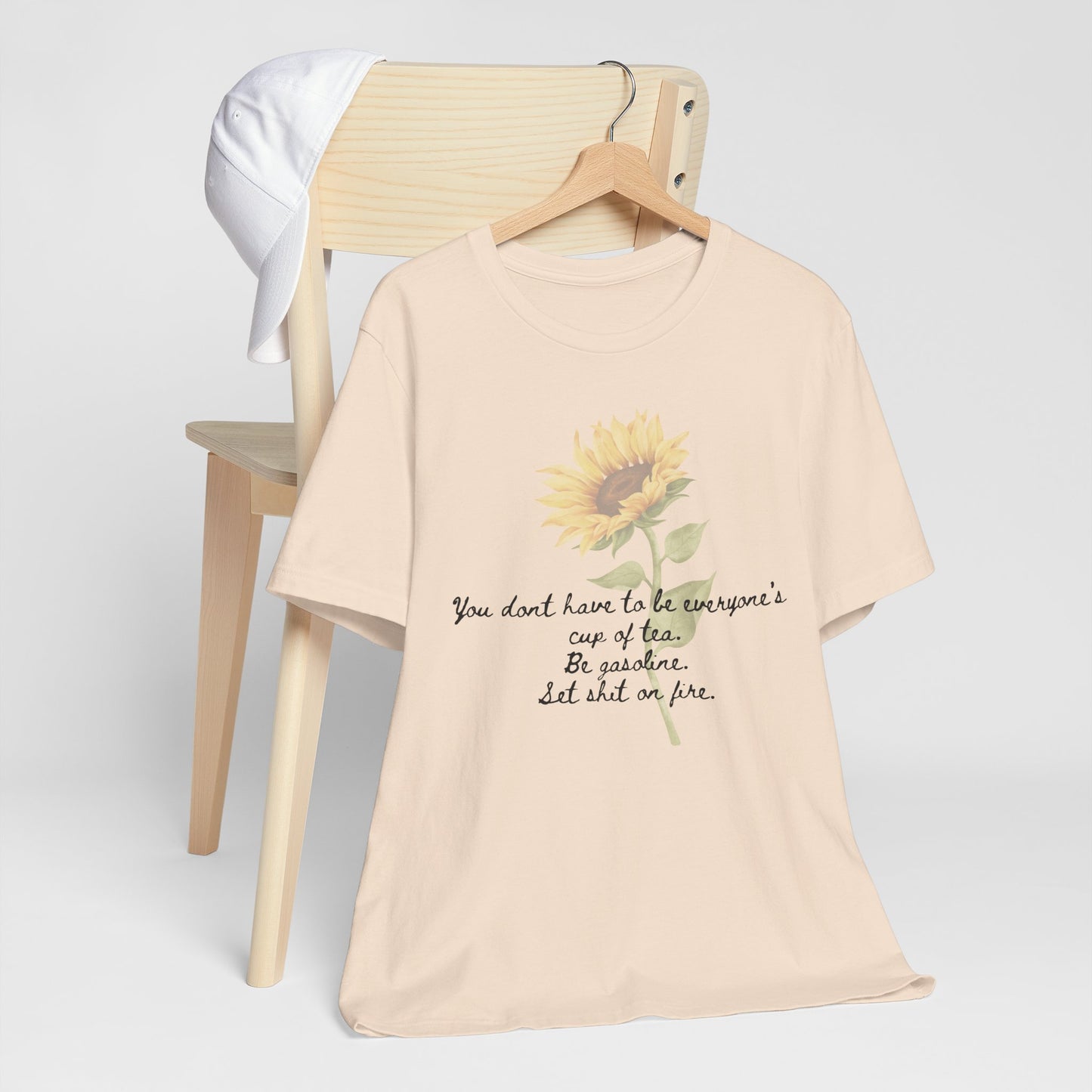 Sunflower Quote Tee - Stylish Unisex T-Shirt, Inspirational Gift, Nature Lover's Casual Wear, Summer Vibes, Perfect for Birthdays