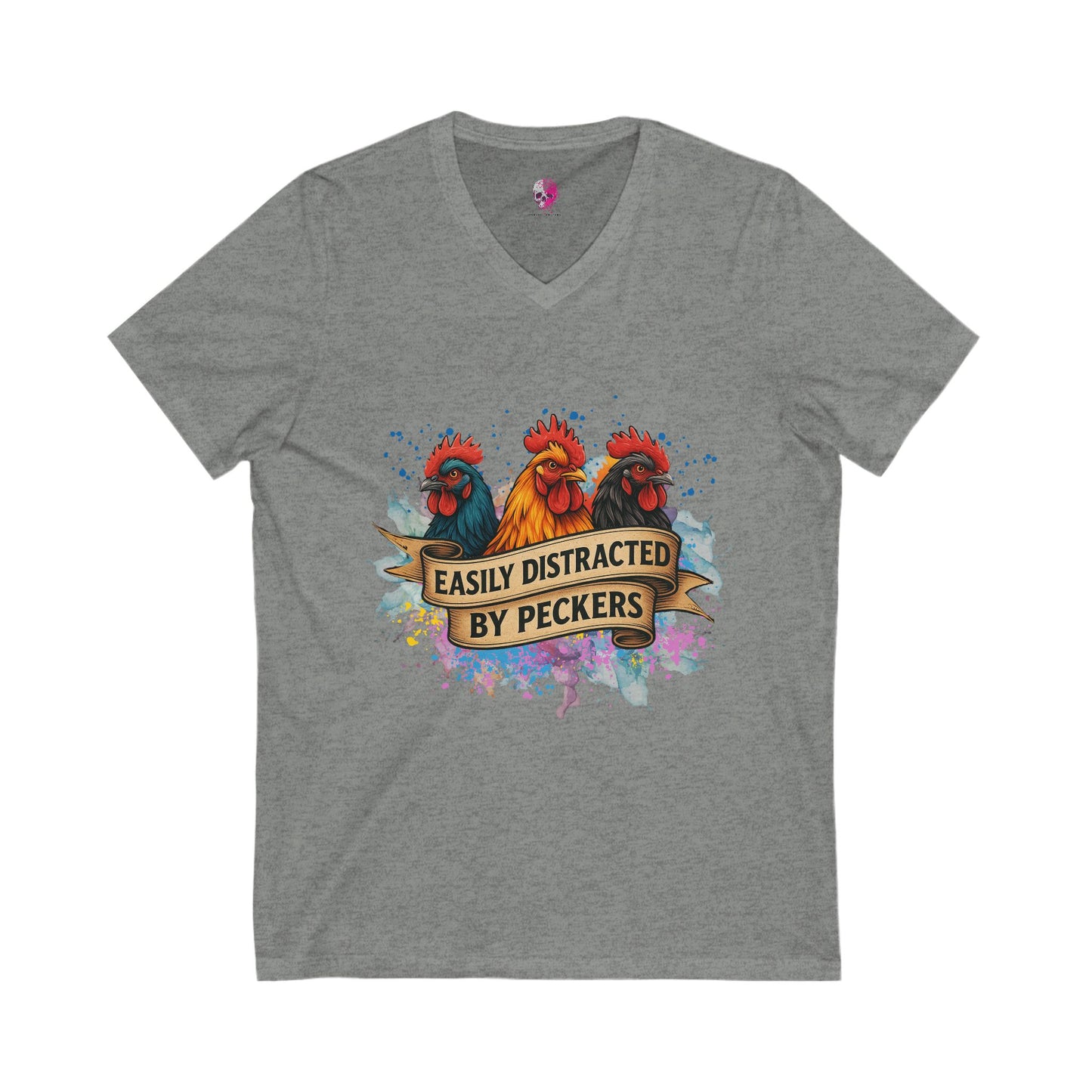 Easily Distracted by Pecker's Unisex Tee, Funny Farm Life Shirt, Animal Lover Gift, Humorous Gift, Country Style Apparel