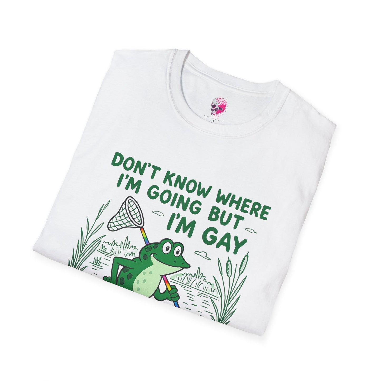 Playful Frog LGBTQ+ Unisex T-Shirt, Funny Tees for Pride Month, Gift for Friends, Casual Wear, Summer Fashion, Nature Lovers