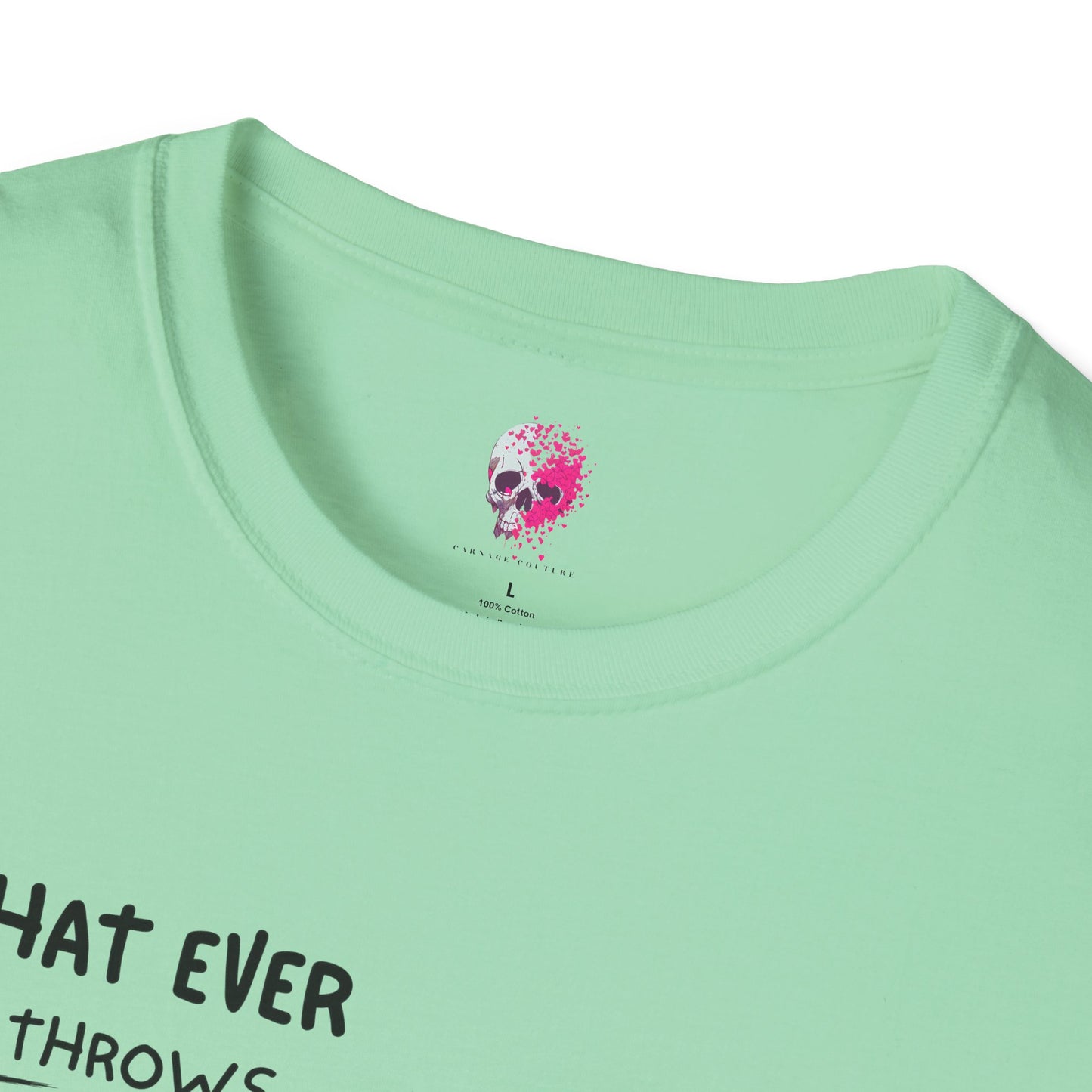 Funny Duck Quote Unisex T-Shirt | Life Throws at You | Gift for Friends, Humor Tee, Casual Wear, Birthday Gift, Animal Lover