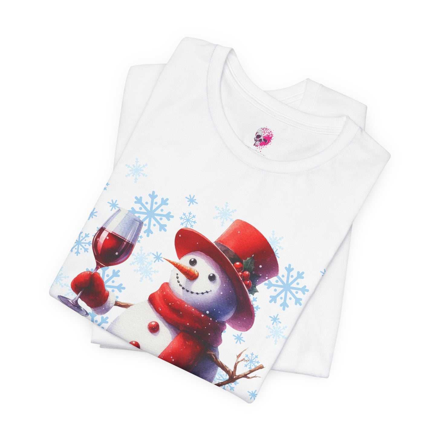 Wine Christmas Unisex Jersey Short Sleeve Tee