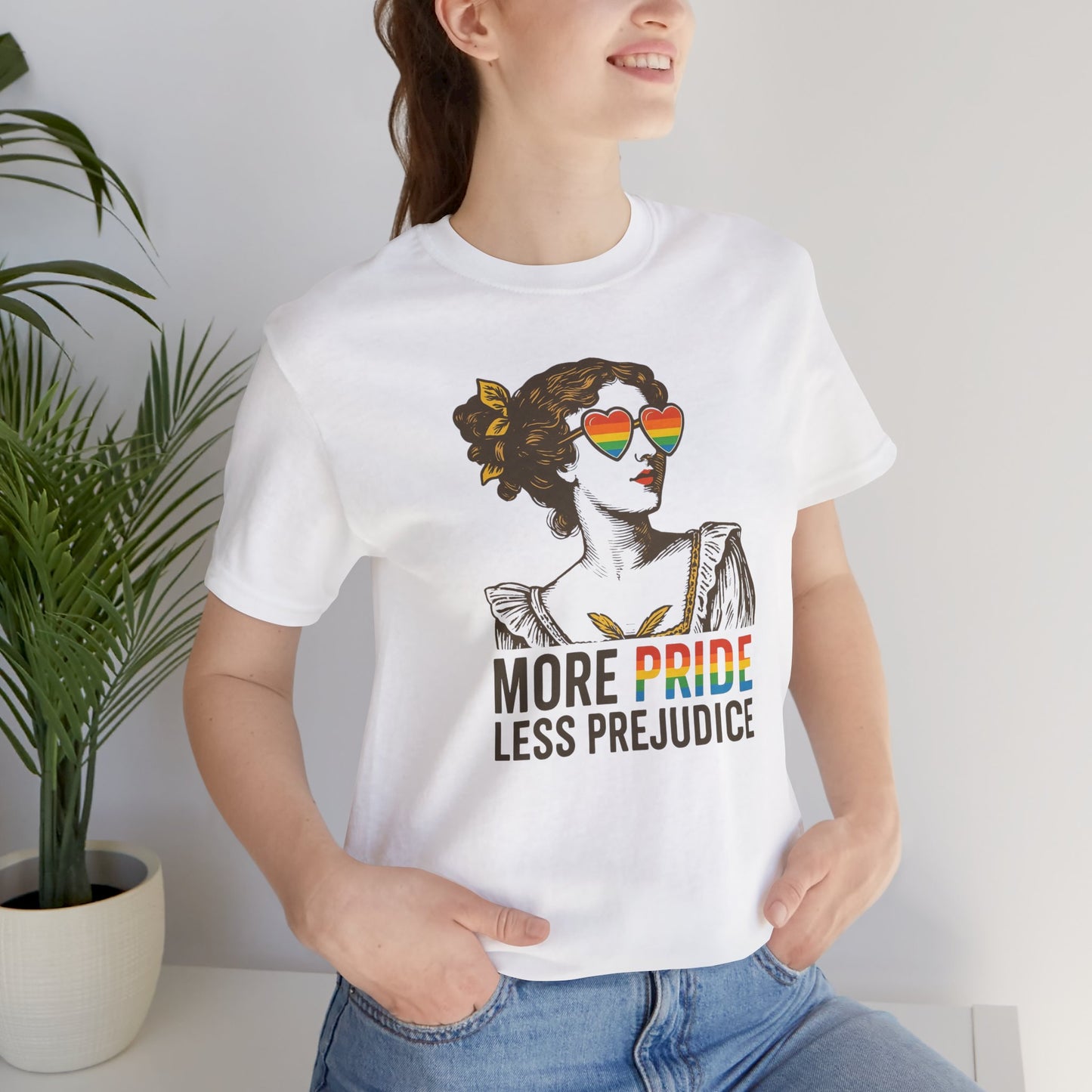 Pride Quote Tee - More Pride Less Prejudice Unisex Jersey Short Sleeve T-Shirt, LGBTQ+ Pride Apparel, Comfortable Casual Wear, Gift [...]