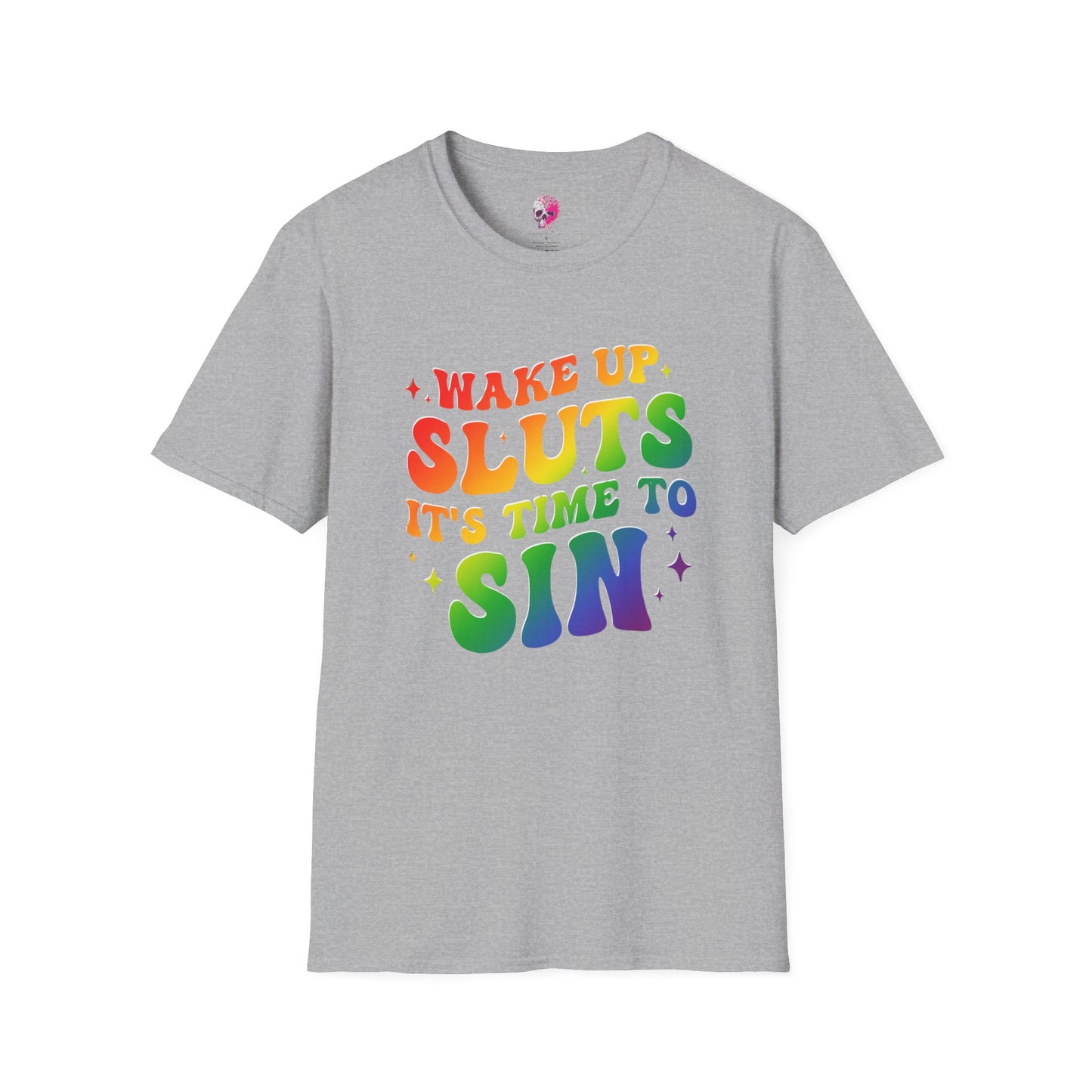 Rainbow Statement T-Shirt - Fun and Bold Graphic Tee, LGBTQ+ Pride Wear, Casual Summer Outfit, Party and Event Shirt, Gift for Friends