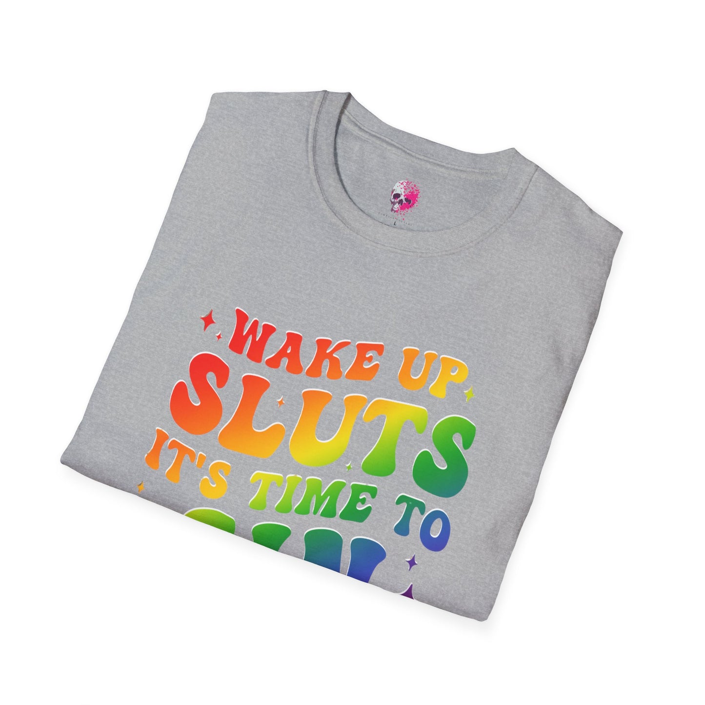 Rainbow Statement T-Shirt - Fun and Bold Graphic Tee, LGBTQ+ Pride Wear, Casual Summer Outfit, Party and Event Shirt, Gift for Friends