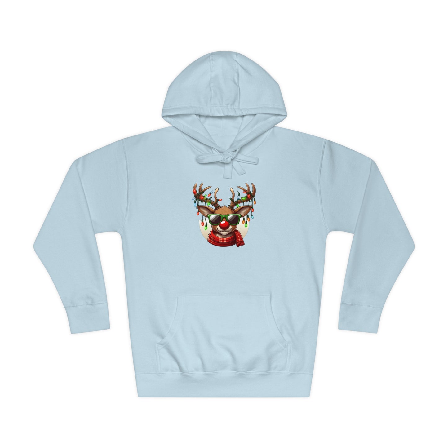 Christmas Reindeer Unisex Fleece Hoodie