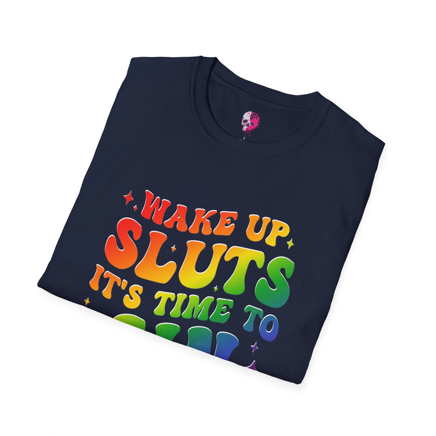 Rainbow Statement T-Shirt - Fun and Bold Graphic Tee, LGBTQ+ Pride Wear, Casual Summer Outfit, Party and Event Shirt, Gift for Friends