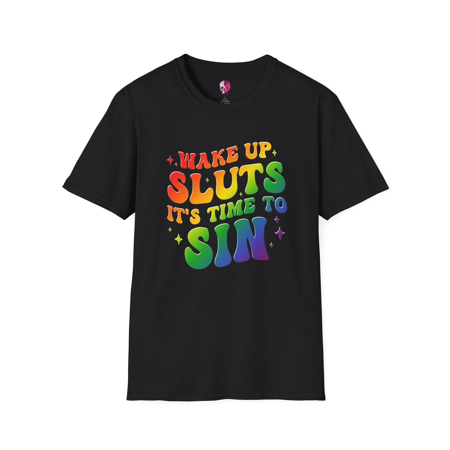 Rainbow Statement T-Shirt - Fun and Bold Graphic Tee, LGBTQ+ Pride Wear, Casual Summer Outfit, Party and Event Shirt, Gift for Friends