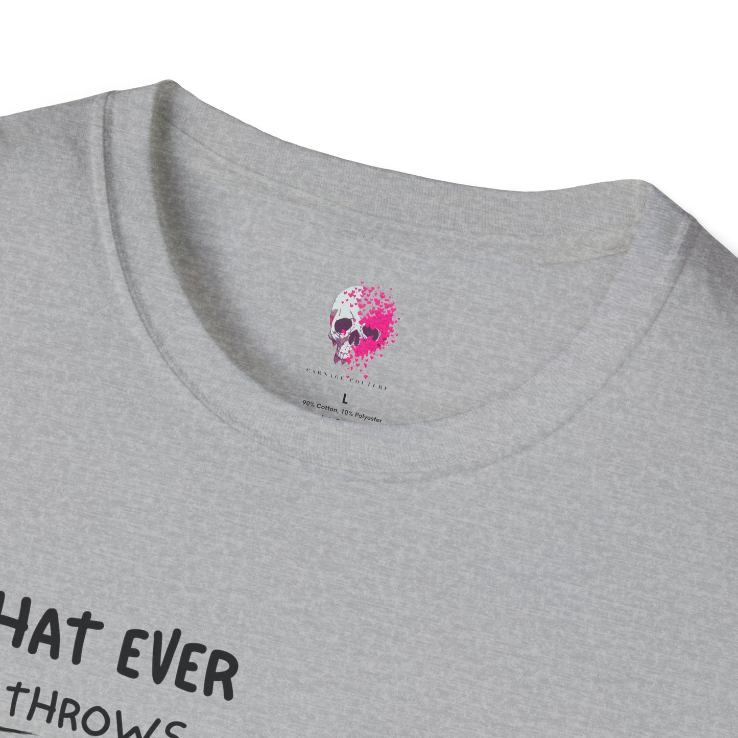 Funny Duck Quote Unisex T-Shirt | Life Throws at You | Gift for Friends, Humor Tee, Casual Wear, Birthday Gift, Animal Lover