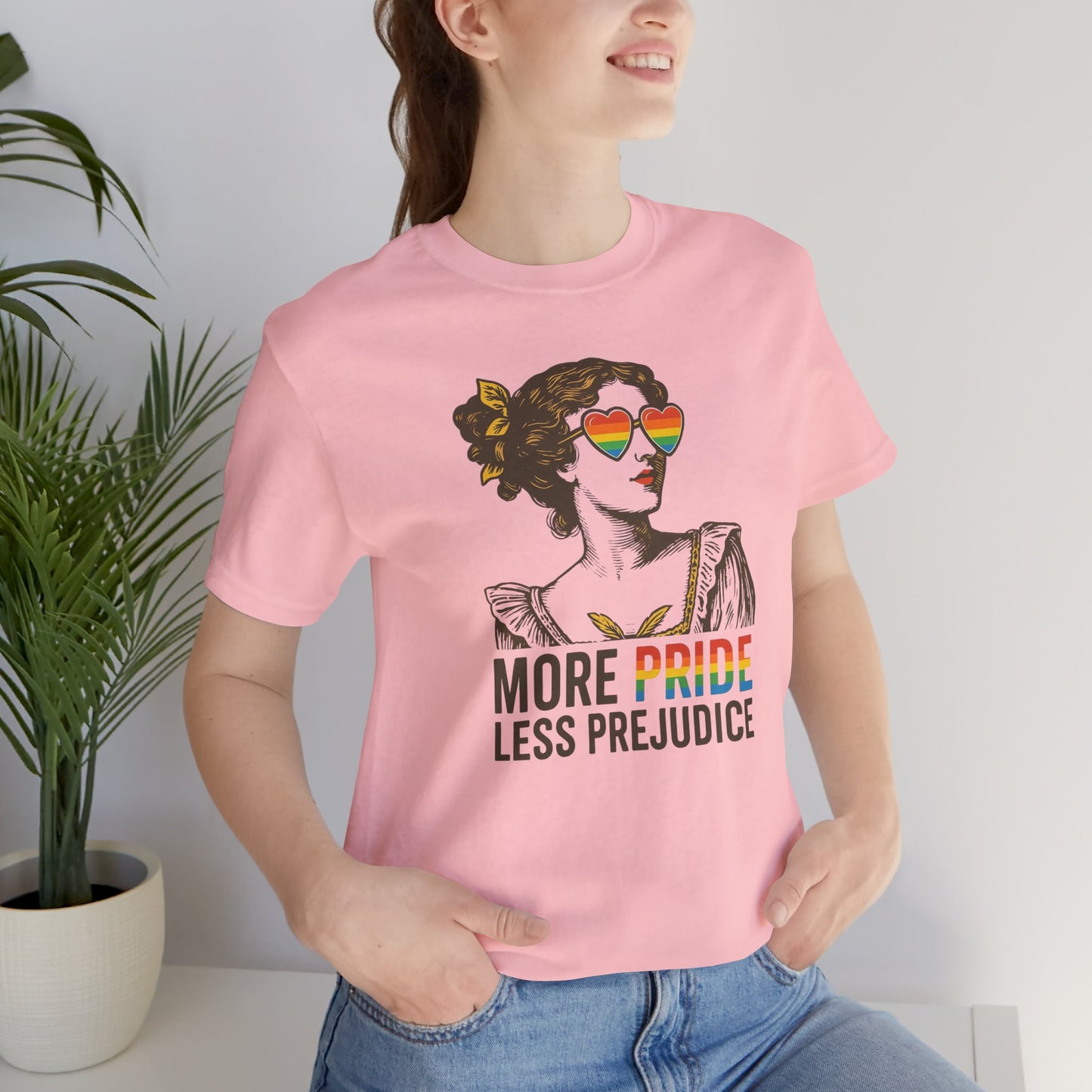 Pride Quote Tee - More Pride Less Prejudice Unisex Jersey Short Sleeve T-Shirt, LGBTQ+ Pride Apparel, Comfortable Casual Wear, Gift [...]