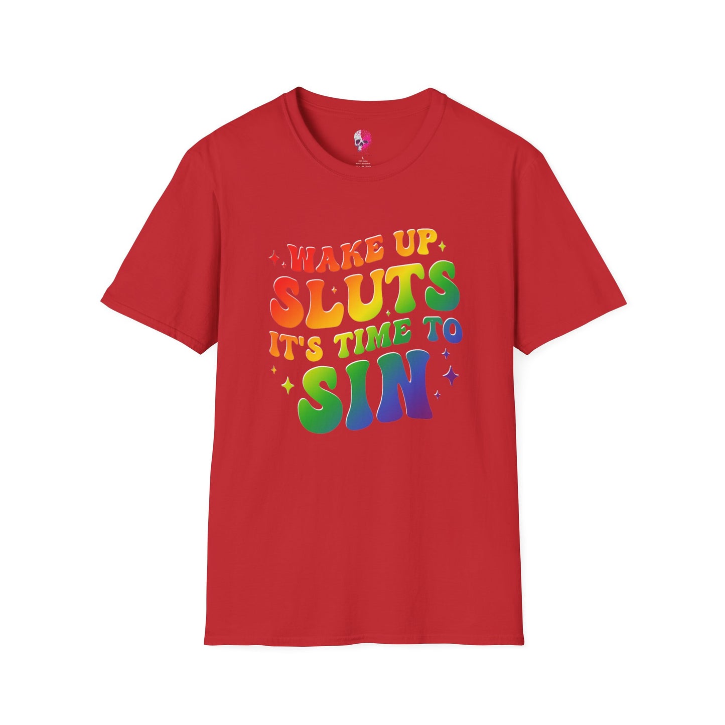 Rainbow Statement T-Shirt - Fun and Bold Graphic Tee, LGBTQ+ Pride Wear, Casual Summer Outfit, Party and Event Shirt, Gift for Friends