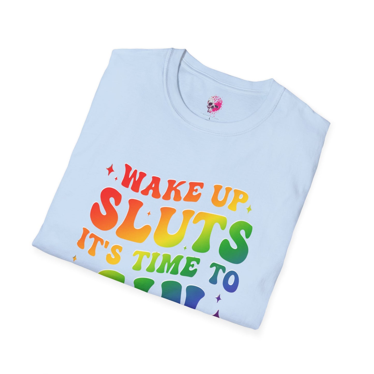 Rainbow Statement T-Shirt - Fun and Bold Graphic Tee, LGBTQ+ Pride Wear, Casual Summer Outfit, Party and Event Shirt, Gift for Friends
