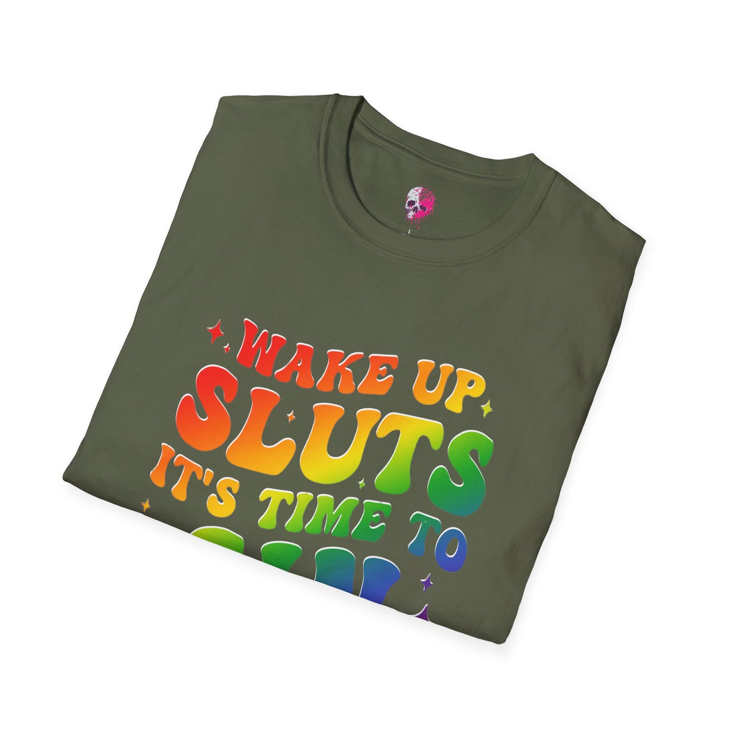 Rainbow Statement T-Shirt - Fun and Bold Graphic Tee, LGBTQ+ Pride Wear, Casual Summer Outfit, Party and Event Shirt, Gift for Friends