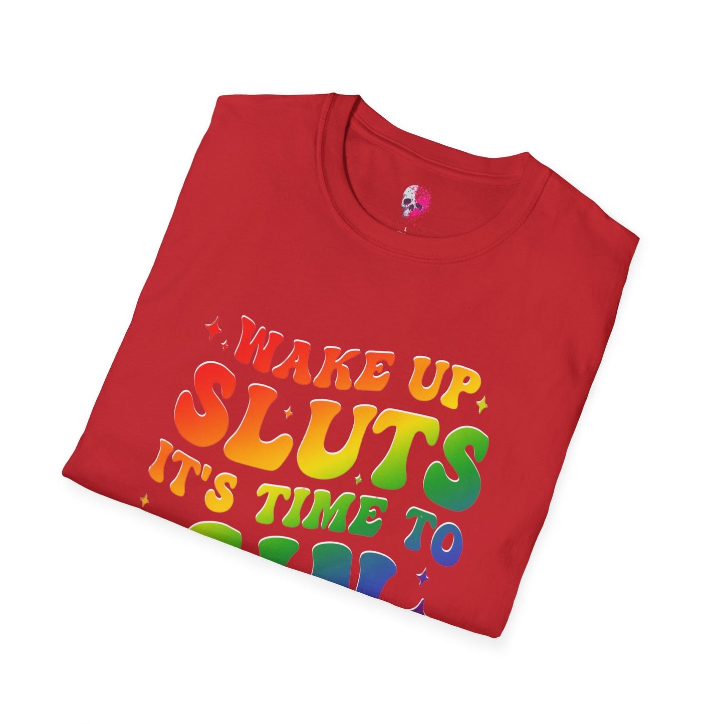Rainbow Statement T-Shirt - Fun and Bold Graphic Tee, LGBTQ+ Pride Wear, Casual Summer Outfit, Party and Event Shirt, Gift for Friends